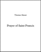 Prayer of Saint Francis SATB choral sheet music cover